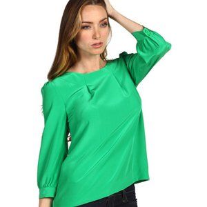 Kate Spade Green "Bridgette" Blouse Top